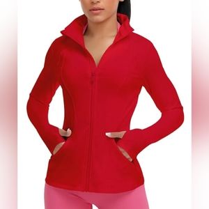 NWT. Lululemon Define Jacket, size 4, red color.